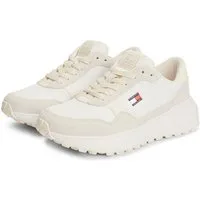 Tommy Jeans MODERN RUNNER MIX Keilsneaker Freizeitschuh, Halbschuh, Schnürschuh mit seitlichem Logo