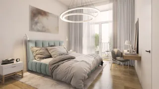 Polsterbett Doppelbett HEDA 140x200cm Komplettset in Stoff Boston Aschgrau