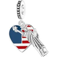 FELIXLEO Armband USA Flagge Anhänger 2 Stück für Armband Kette Schmuck Basteln Deko (1-tlg)