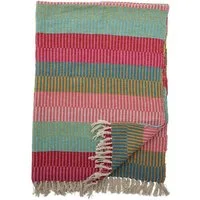 Wohndecke Isnel, Bloomingville, aus recycelte Baumwolle, Gestreift, 160 x 130 cm