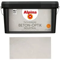 Alpina Wandfarbe Farbrezepte Beton-Optik Hellgrau