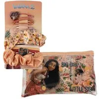 Disney Haarstyling-Set Moana Beauty Set Kinder kompakt Format für unterwegs, Spar-Set