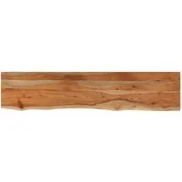 vidaXL Tischplatte Wandregal 90x20x3,8 cm Rechteckig Massivholz Baumkante (1 St)