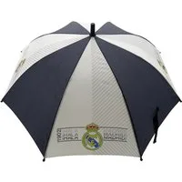 Real Madrid Stockregenschirm Regenschirm 96 cm mit gebogenem Griff