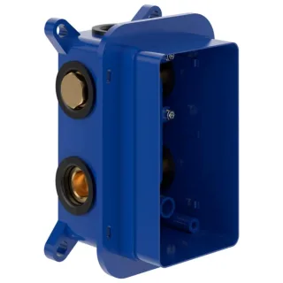 Villeroy und Boch Einbaukörper TVD00065100000 Universal, für Thermostat-Unterputz, mit Sicherungseinrichtung, blau