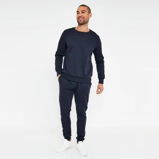 MYT Herren-Trainingsanzug mit Rundhalsausschnitt Navy