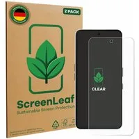 ScreenLeaf Displayschutzfolie Schutzfolie für Nothing Phone (3a), 2 Stück, nachhaltiger Displayschutz Schutz Folie Klar Transparent