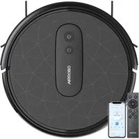 AIRROBO Saugroboter P20/P30/G50/G60 Roboterstaubsauger, akku vacuum cleaner, 45 W, 600 ml Staubbehälter, Gyroskop-Navigation, 120 Min. Laufzeit, App- & Sprachsteuerung, ideal für Tierhaare, ulterschlank