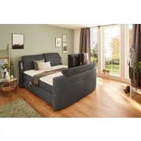 Jockenhöfer Gruppe Boxspringbett Movie Star in der Größe 180x200cm, mit versenkbarem TV-Lift und Fernbedienung, verstellbare Kopfstützen