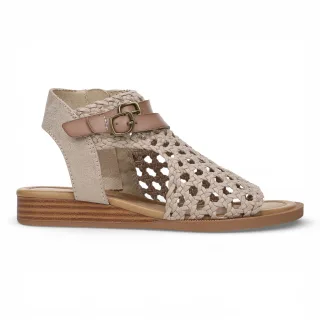 Blowfish Malibu Damen Golden Beige Weave Micro Wedge Sandalen – Anuella