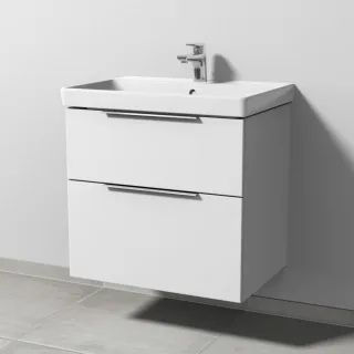 Sanipa 3way Waschtischunterbau zu Villeroy & Boch Avento Waschtisch mit 2 Auszügen, Weiß-Soft UM62243