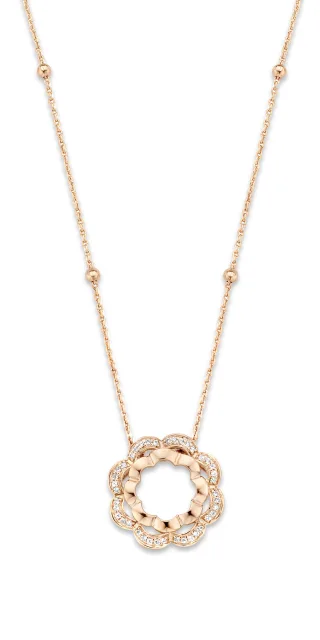 Orphelia 'Onyx' Damenkette aus 925er Sterling Silber mit Anhänger - Rosé ZH-7127/RG