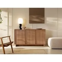 Compleo Kommode japandi KELLOS, Sideboard mit 3 Türen, Minimalistisches Design