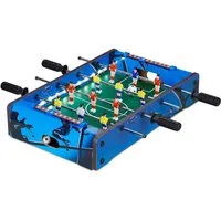 relaxdays Tischfußballspiel Tischkicker LED