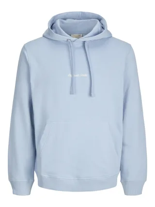 JACK&JONES - JORNORREBRO EMB SWEAT HOOD NOOS Cashmere Blue - Gr. - M