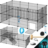 KESSER Freigehege, Freigehege Gittergehege für Kaninchen aus Metallgitter XXL