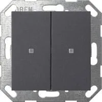 Taster mit Wippe zweifach für Gira One und KNX System 55 anthrazit, Retail