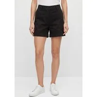 BOSS ORANGE Shorts Tanessa Premium Damenmode mit umgeschlagenem Saum, Baumwoll-Twill