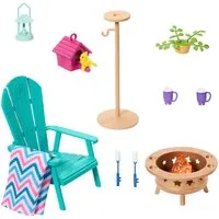 Mattel® Puppenmöbel Mattel HJV32, HJV33 - Barbie Möbel- und Zubehör-Set - Garten-Set
