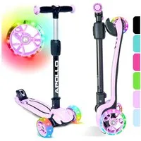 Apollo Dreiradscooter LED Kinderscooter Kids pro 4, Kinderroller mit LED Wheels, höhenverstellbar Für Kinder ab 3 Jahren