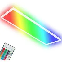 Briloner Leuchten LED Panel 7404016 SLIM, LED fest integriert, Farbwechsler, Neutralweiß, Kaltweiß, Warmweiß, Tageslichtweiß, Deckenlampe, 58x20x3cm, Weiß, 22W, Wohnzimmer, Schlafzimmer, Küche