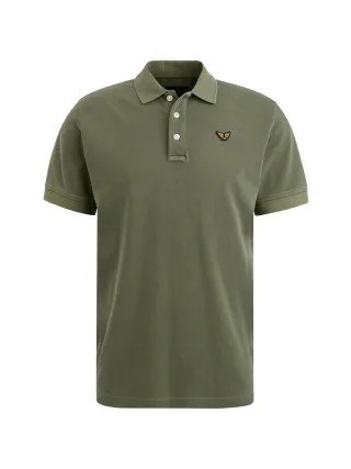 PME Legend - pique garment dye deep lichen green - Gr. - M
