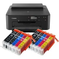 Canon Canon Pixma TS705a Tintenstrahldrucker mit 10 kompatiblen XXL Patronen Tintenstrahldrucker