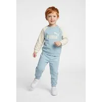 PUMA Trainingsanzug MINICATS ESS RAGLAN CREW SET FL INF (2-tlg), 2-teilig, mit Rundhalsausschnitt, mit innenliegendem Kordelzug