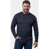 Men Plus T-Shirt Langarmshirt Basic Rundhals
