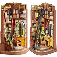 ROLIFE 3D-Puzzle Book Nook Kit, Silent Corner Study, 196 Puzzleteile
