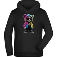 MyDesign24 Sweatshirt Kinder Hoodie - Kapuzenpulli mit HipHop Teddy Kapuzensweater cooler Hoodie i632
