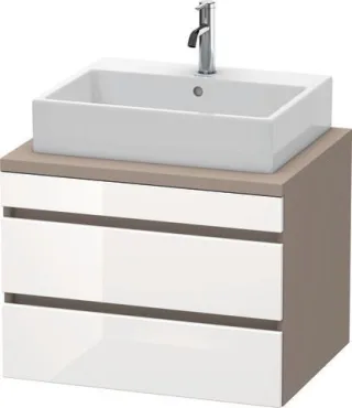 Duravit DuraStyle Konsolenwaschtischunterbau wandhängend Weiß & Basalt Hochglanz & Matt 700x548x512  DS531602243