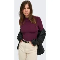 ONLY Langarmshirt ONLEMMA L/S HIGH NECK TOP Materialmix