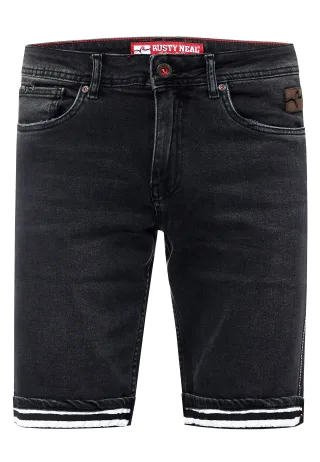 Black Used Jeans Shorts "BENSON"