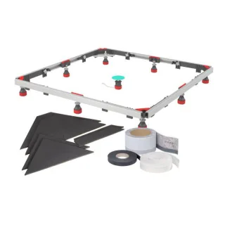 MEPA Duschwannen Set Montagerahmen SF 3S+ 182123 mit ADS, für Stahlduschwannen, rechteckig