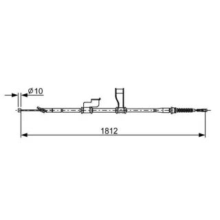 Bosch Handbremsseil hinten links Hyundai I10