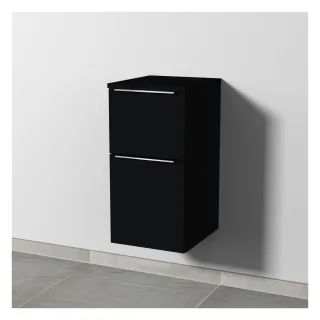 Sanipa 3way Unterschrank mit 2 Auszügen, Schwarz-Matt, UF14208 UF14208