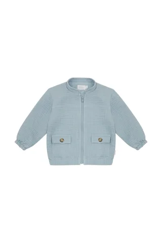 Leevje Musselinjacke 'Summer to Remember' - Blau 134/140