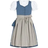 Nübler Dirndl Kinderdirndl Felicitas in Rauchblau von Nübler - Rocklänge knielang