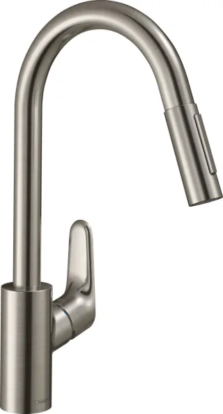 Hansgrohe Spültischmischer Focus edelstahl-opt. 31815800