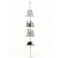 Sekey Duschregal Duschregal Ohne Bohren Duschablage Teleskop mit 4 Körben 81-310 cm