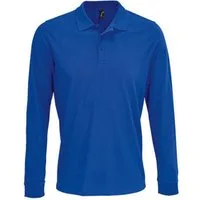 SOLS Langarm-Poloshirt Unisex Long Sleeve Polycotton Polo Shirt XS bis 5XL
