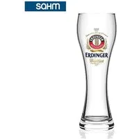 SAHM Bierglas Original ERDINGER Weizenbierglas 0,5 l Set - 6 Weizenbiergläser 0,5 l, Edles Glas, 100% recycelbar