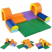 COSTWAY Spielbausteine, (10 St), Schaumstoff-Kletterset, für Kinder ab 1 Jahr