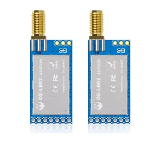 LR02 LoRa Wireless Module 433Mhz Serial Port Transceiver Low Power 8KM Transmission Distance UART Transceiver
