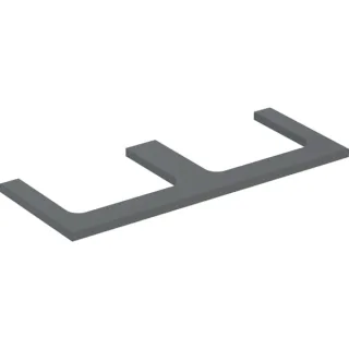 Geberit ONE Waschtisch-Platte, Ausschnitt links und rechts, für Aufsatzwaschtisch 505345003