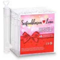 Woma Seifenblasenspielzeug Woma Seifenblasen Hochzeits Set, Seifenblasenflacon mit Herzgriff