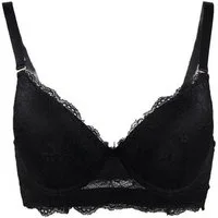 Lau-Fashion Schalen-BH Damen BH mit Spitze – Klassischer Schalen-Push-Up mit Bügel