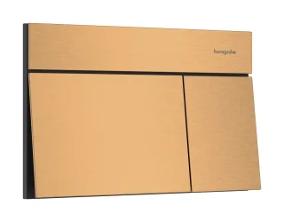 Hansgrohe iFrame Element E Betätigungsplatte für 2-Mengen-Spülung, Brushed Bronze, 66003140 66003140
