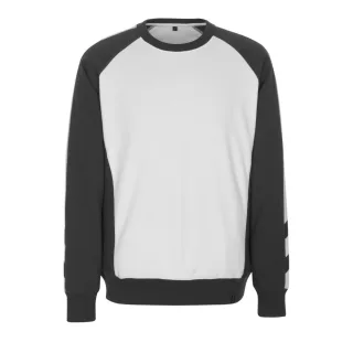 MASCOT Witten Sweatshirt UNIQUE Weiß / Dunkelanthrazit XXL - 50570-962-0618-2XL